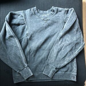 Sézane washed black Sweater